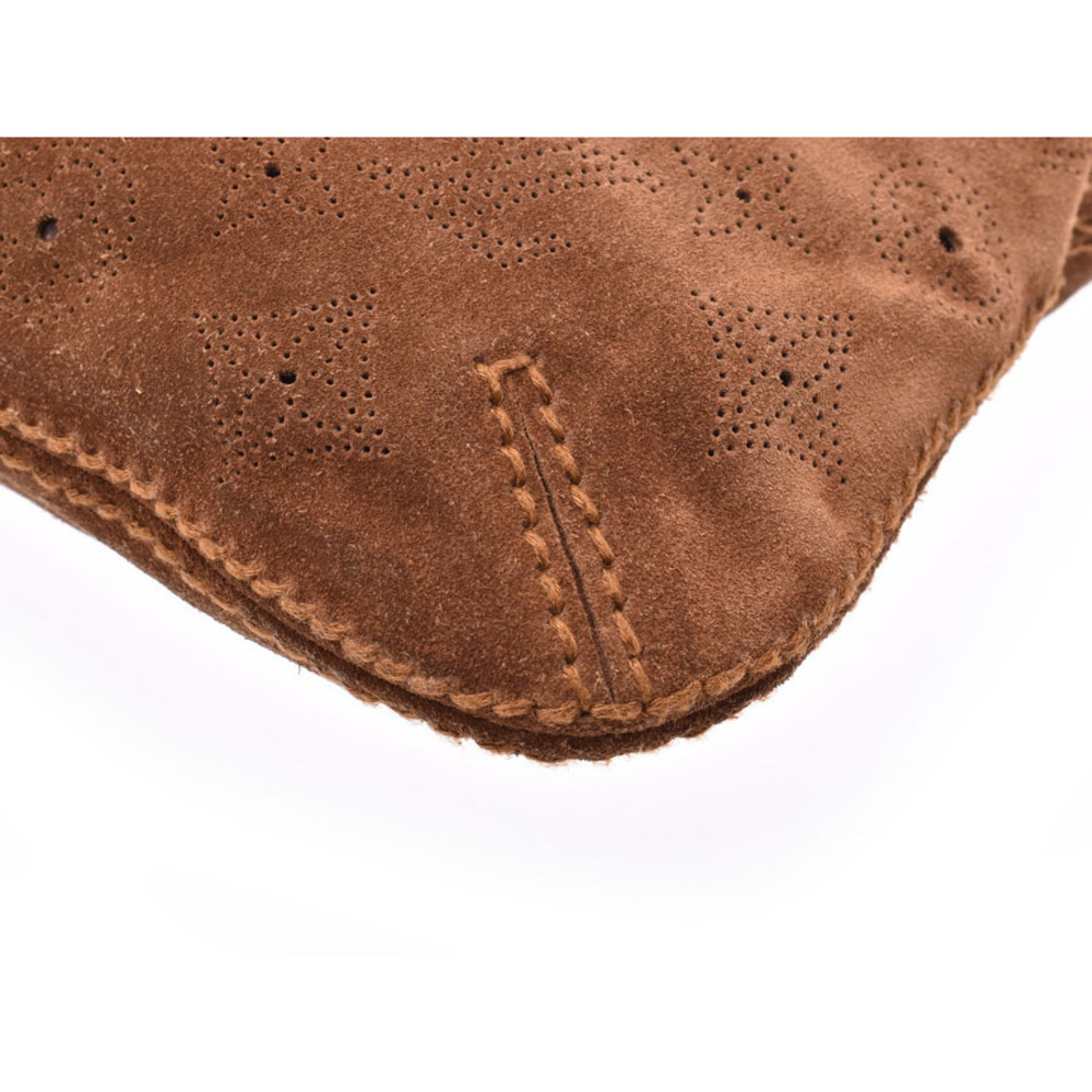 Louis Vuitton Shoulder Brown Monogram Suede Bag Mocha Pochette Onatah - Picture 6 of 11